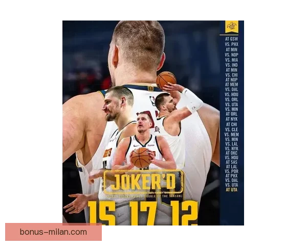 里程碑时刻约基奇连续两季场均三双掘金豪取七连胜